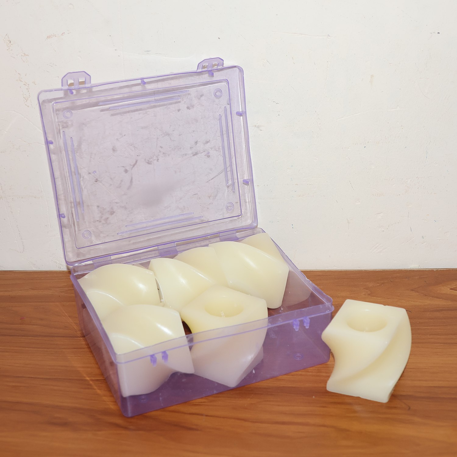 ALVENZA Square LED Flameless Candles – Set of 6 for Home Decor & Pooja