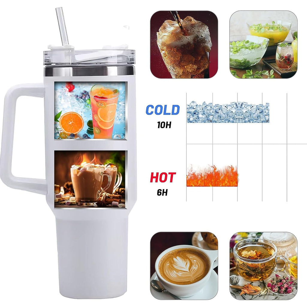 ALVENZA Insulated Travel Mug – 1200ML Large Spill-Resistant Tumbler