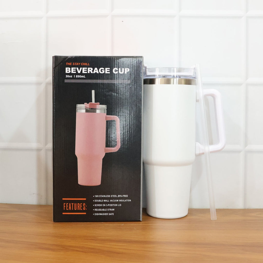 ALVENZA Stainless Steel Travel Mug – 890ML Vacuum Insulated Tumbler