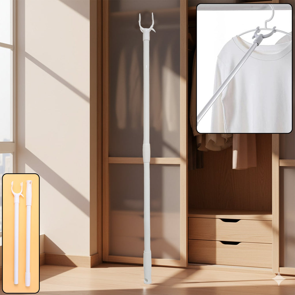 Long Reach Clothes Hook Rod 86 cm for Easy Access - Detail View 6