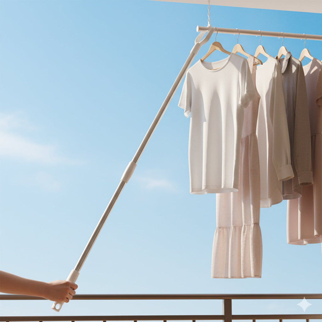 Long Reach Clothes Hook Rod 86 cm for Easy Access - Detail View 7