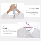 Long Reach Clothes Hook Rod 86 cm for Easy Access - Back View