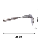 Stainless Steel Garden Rake Durable & Rust-Resistant Tool for Easy Gardening - Detail View 6