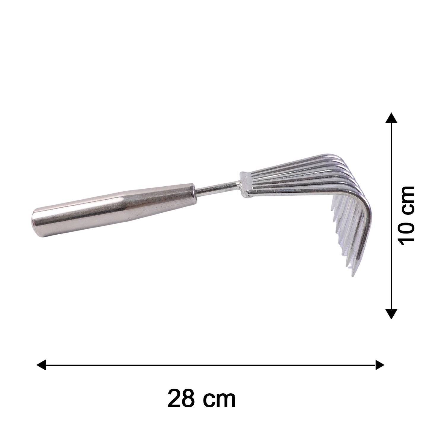 Stainless Steel Garden Rake Durable & Rust-Resistant Tool for Easy Gardening - Detail View 6