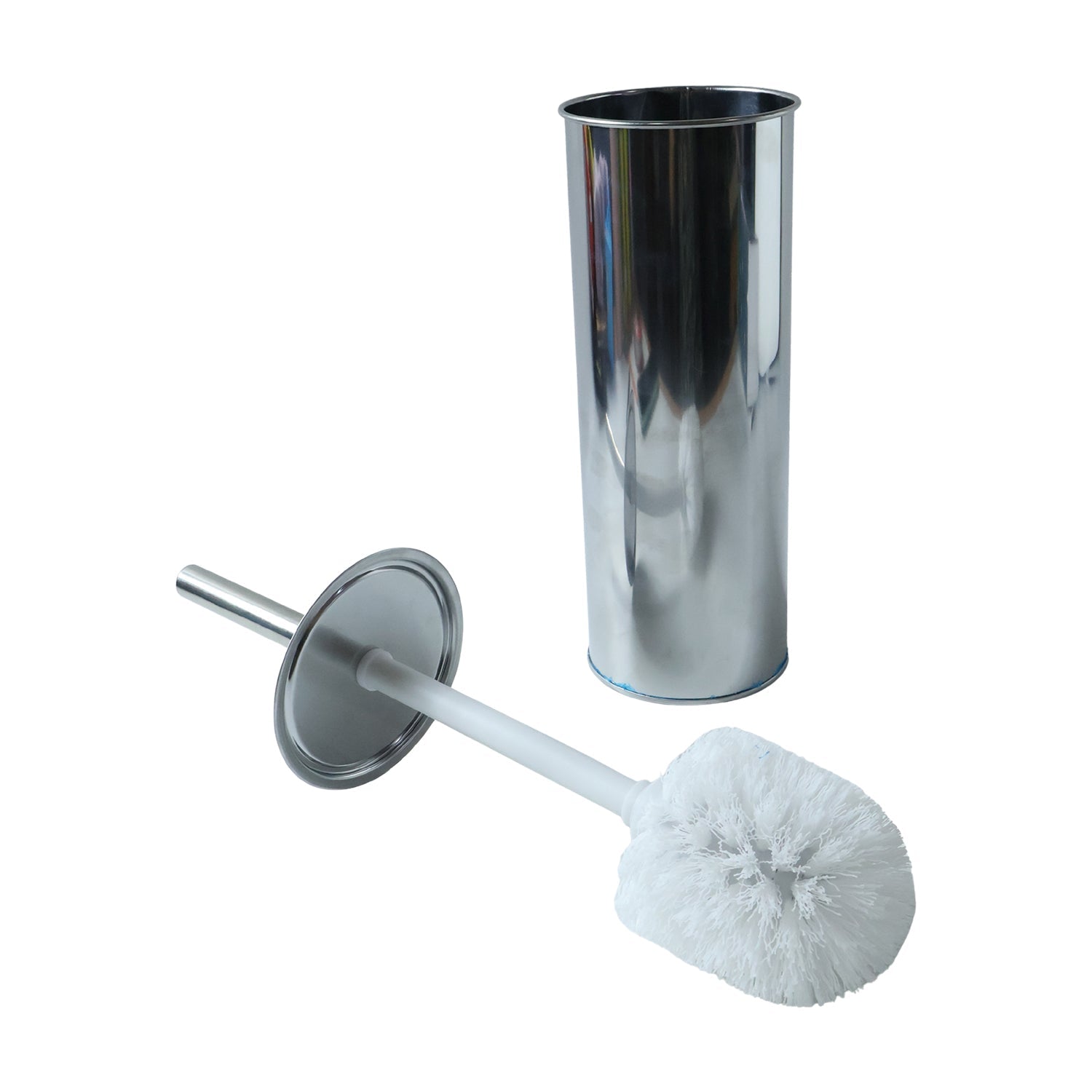 Toilet Cleaning Brush Durable with Long Handle and Holder - Back View