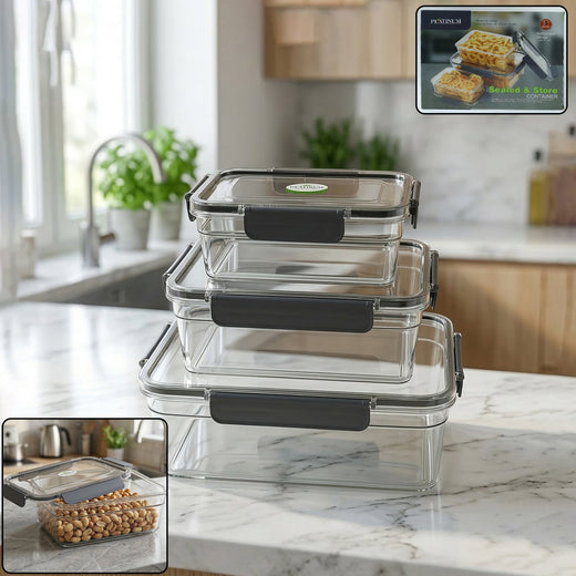 ALVENZA Plastic Airtight Food Storage Container Set – Keep Food Fresh and Organized