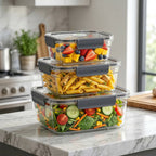 ALVENZA Plastic Airtight Food Storage Container Set – Keep Food Fresh and Organized