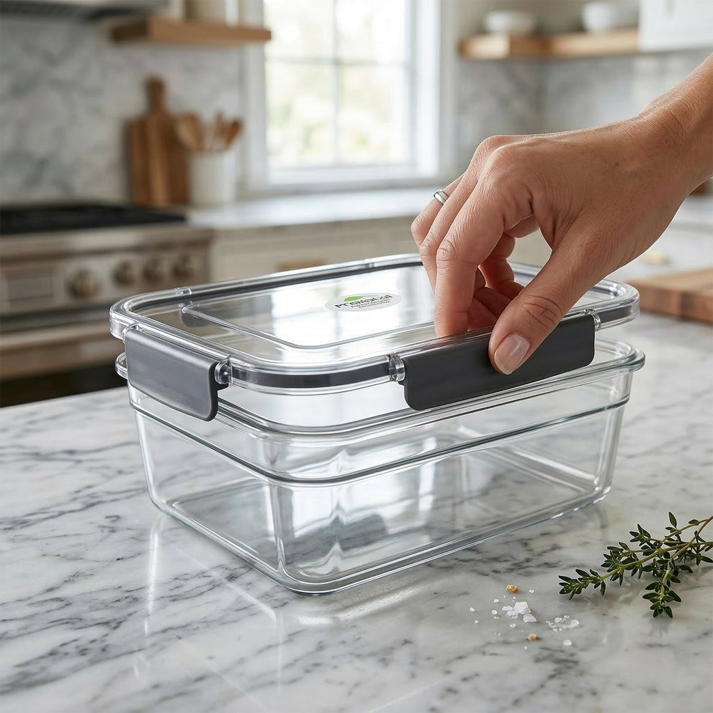 ALVENZA Plastic Airtight Food Storage Container Set – Keep Food Fresh and Organized