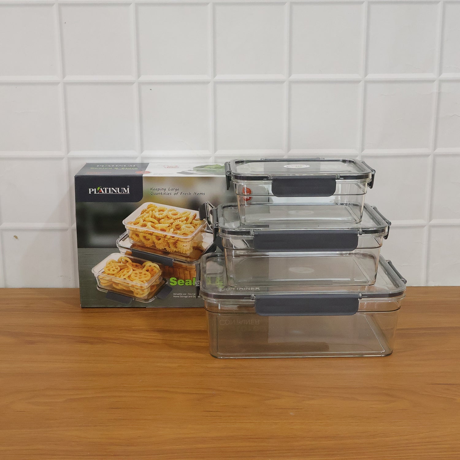 ALVENZA Plastic Airtight Food Storage Container Set – Keep Food Fresh and Organized