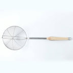Stainless Steel Frying Skimmer Long Handle for Safe Cooking - Back View