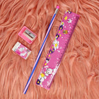 Kids Stationery Set Fun Pink Design for School & Gifting - Front View