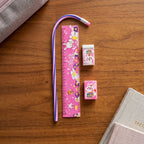 Kids Stationery Set Fun Pink Design for School & Gifting - Detail View 8