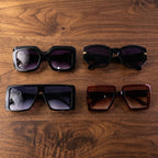 Oversized Square Sunglasses Trendy Unisex Fashion Eyewear - Detail View 7