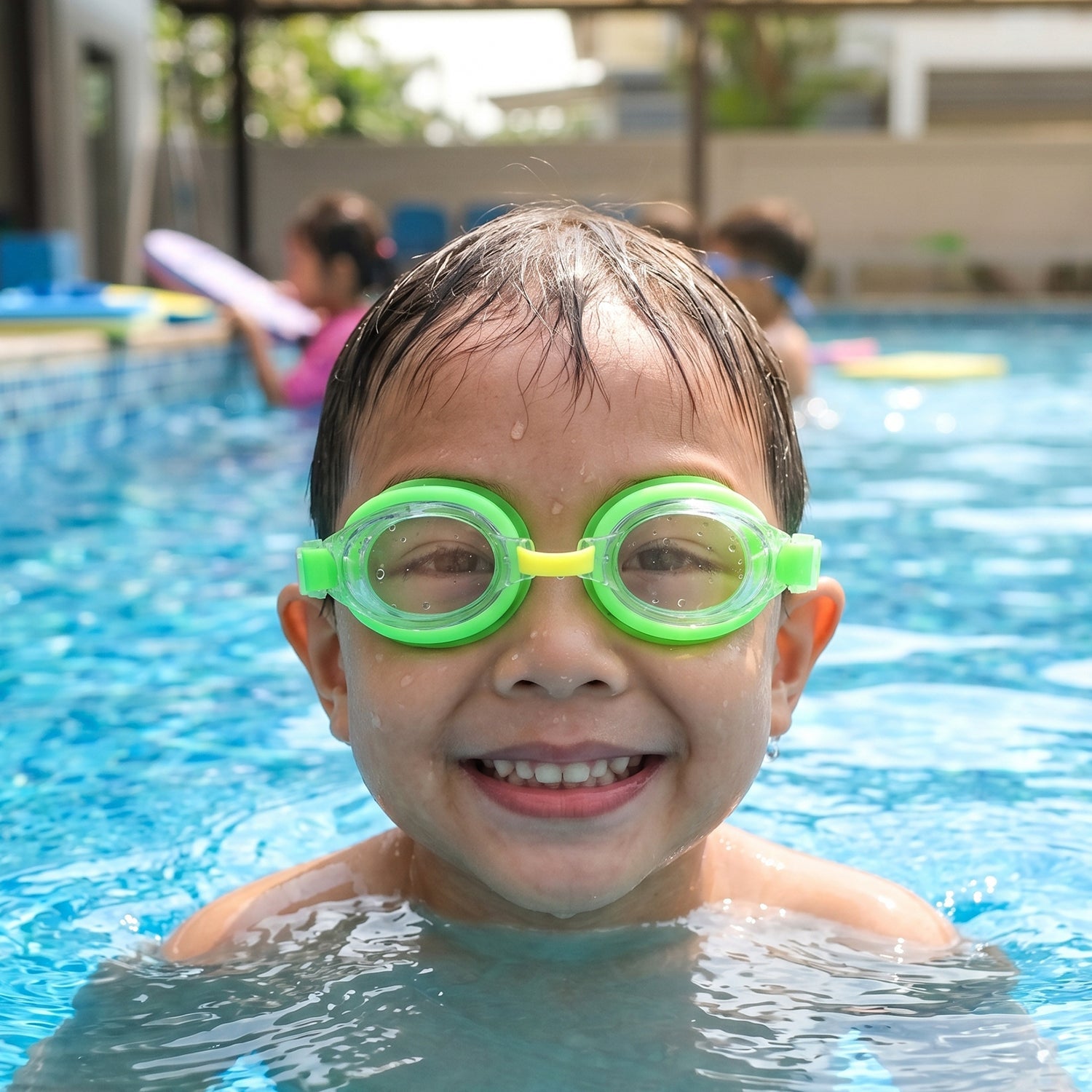 Swimming Goggles Anti-Fog, Leakproof with Protective Case for Adults & Kids - Detail View 5