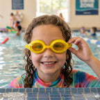 Kids Colorful Swimming Goggles Leakproof, Adjustable Fit - Front View