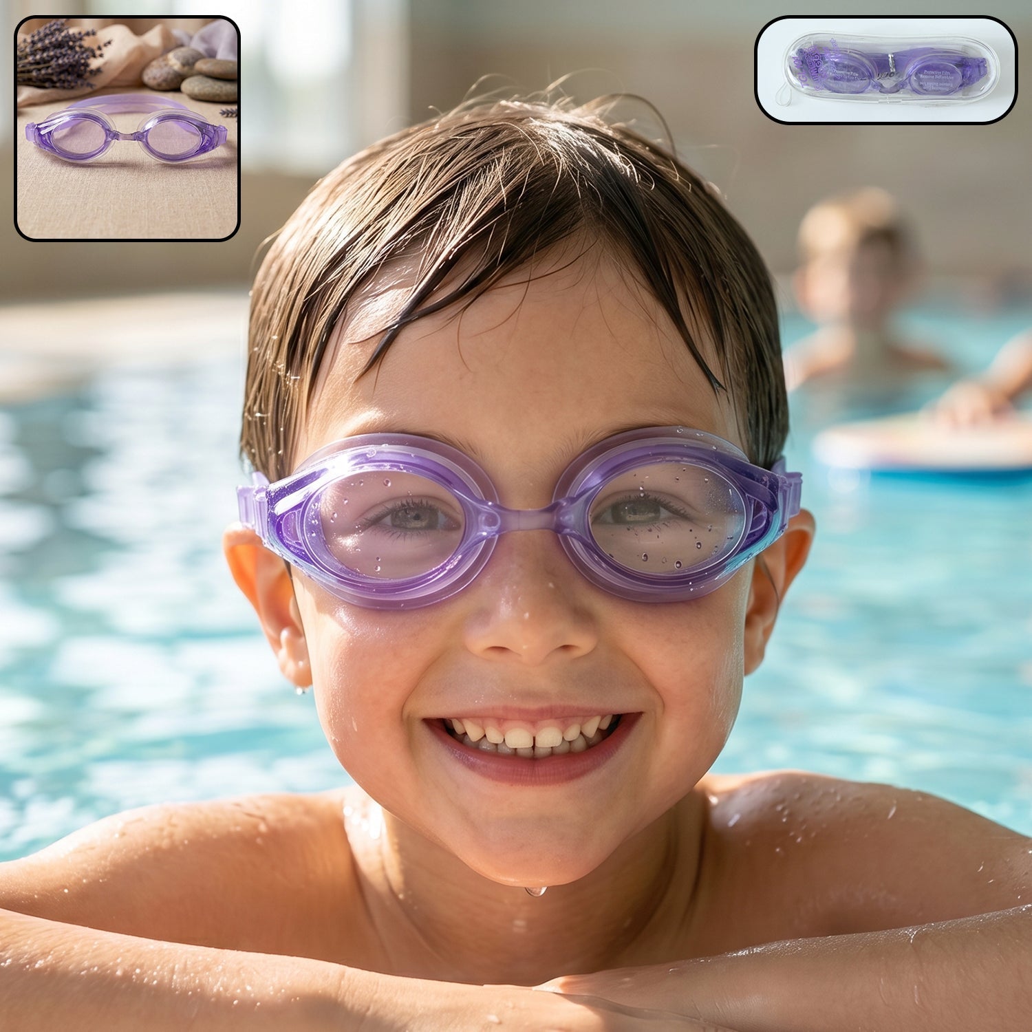 Kids Lightweight Swimming Goggles Leakproof & Comfortable Fit