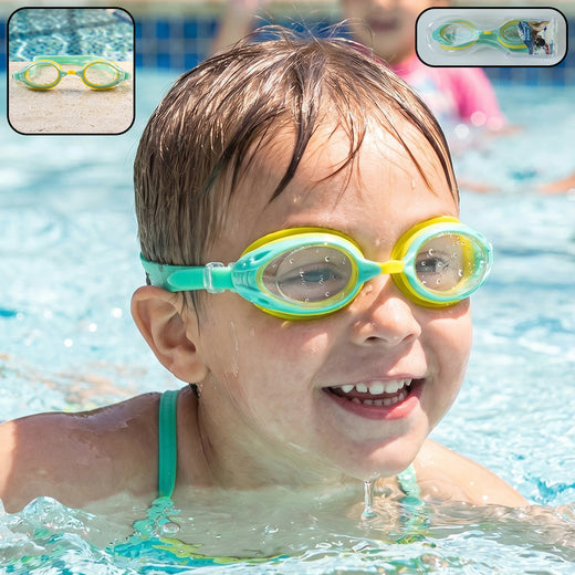 Kids Dual Color Swimming Goggles – Comfortable Fit & Clear Vision