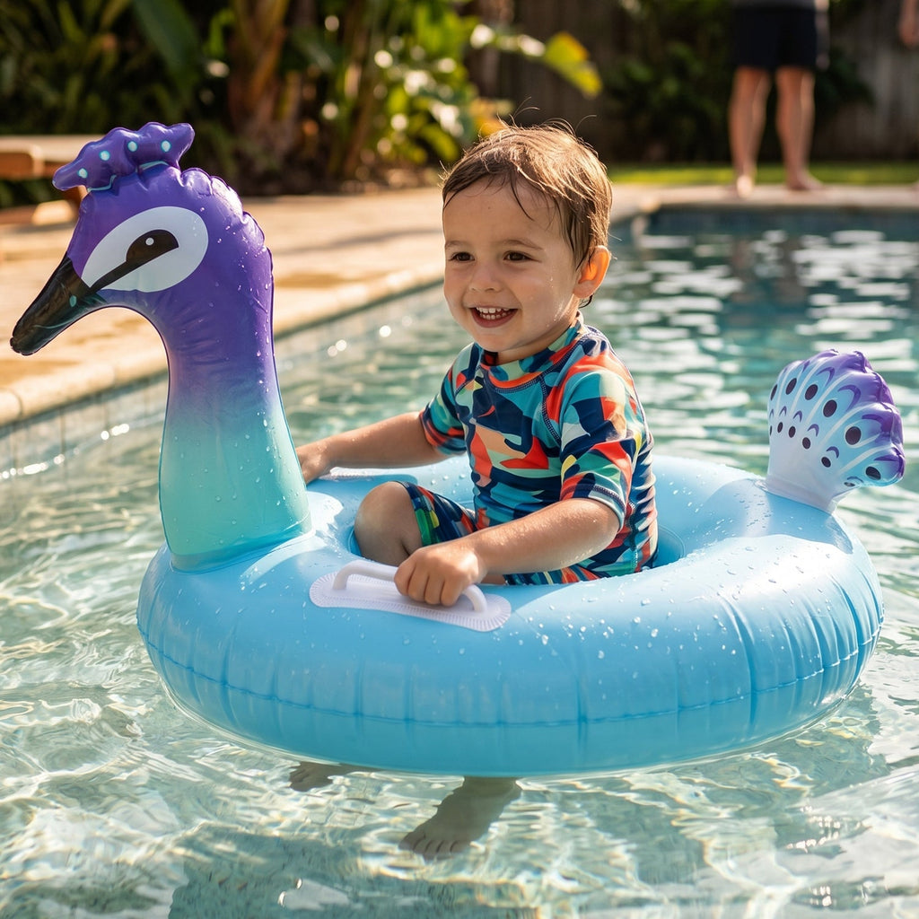 ALVENZA Inflatable Kids Swim Ring – Comfortable Floating Safety Tube for Pool & Beach