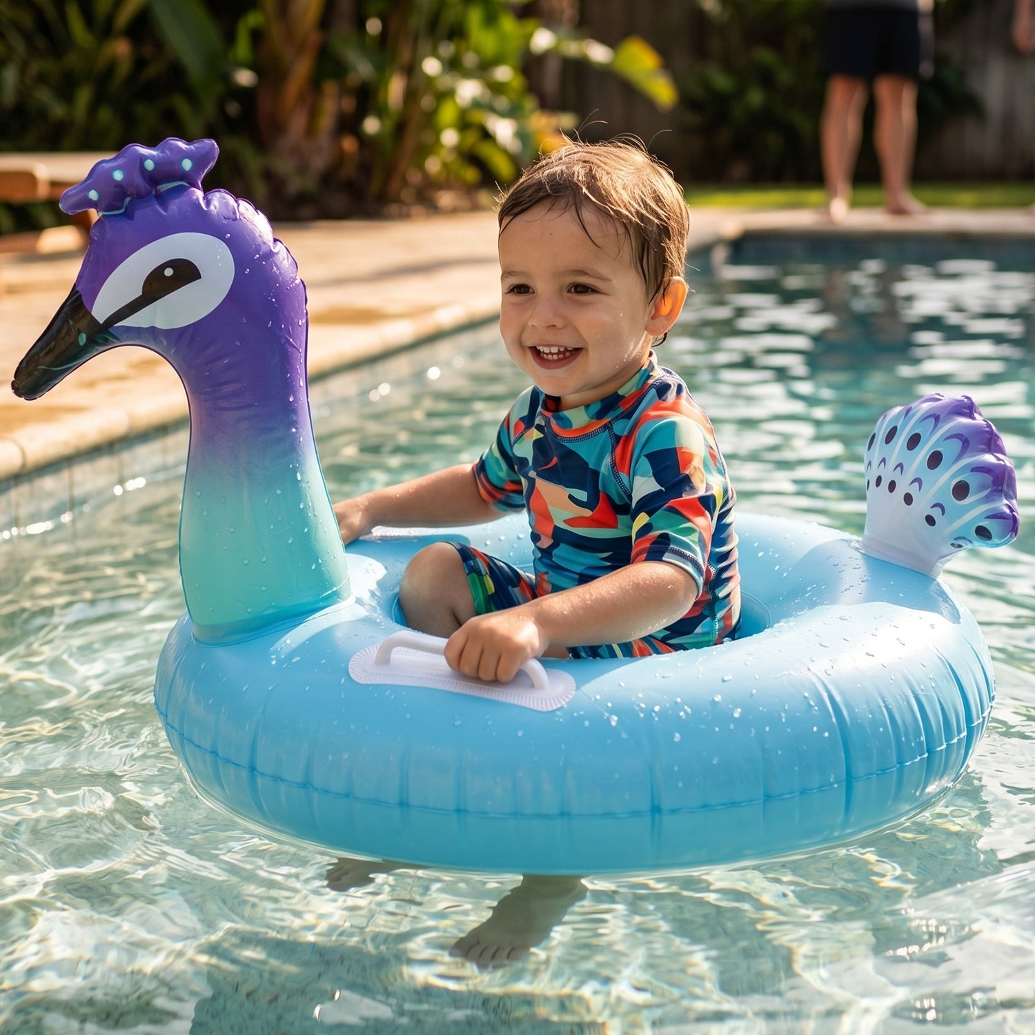 ALVENZA Inflatable Kids Swim Ring – Comfortable Floating Safety Tube for Pool & Beach