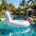 ALVENZA Kids Inflatable Unicorn Swim Ring – Durable Pool Float with Handles