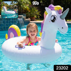 ALVENZA Kids Inflatable Unicorn Swim Ring – Durable Pool Float with Handles