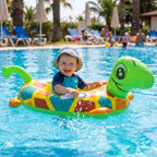 ALVENZA Kids Inflatable Turtle Swim Ring – Safe & Durable Pool Float