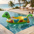 ALVENZA Kids Inflatable Turtle Swim Ring – Safe & Durable Pool Float