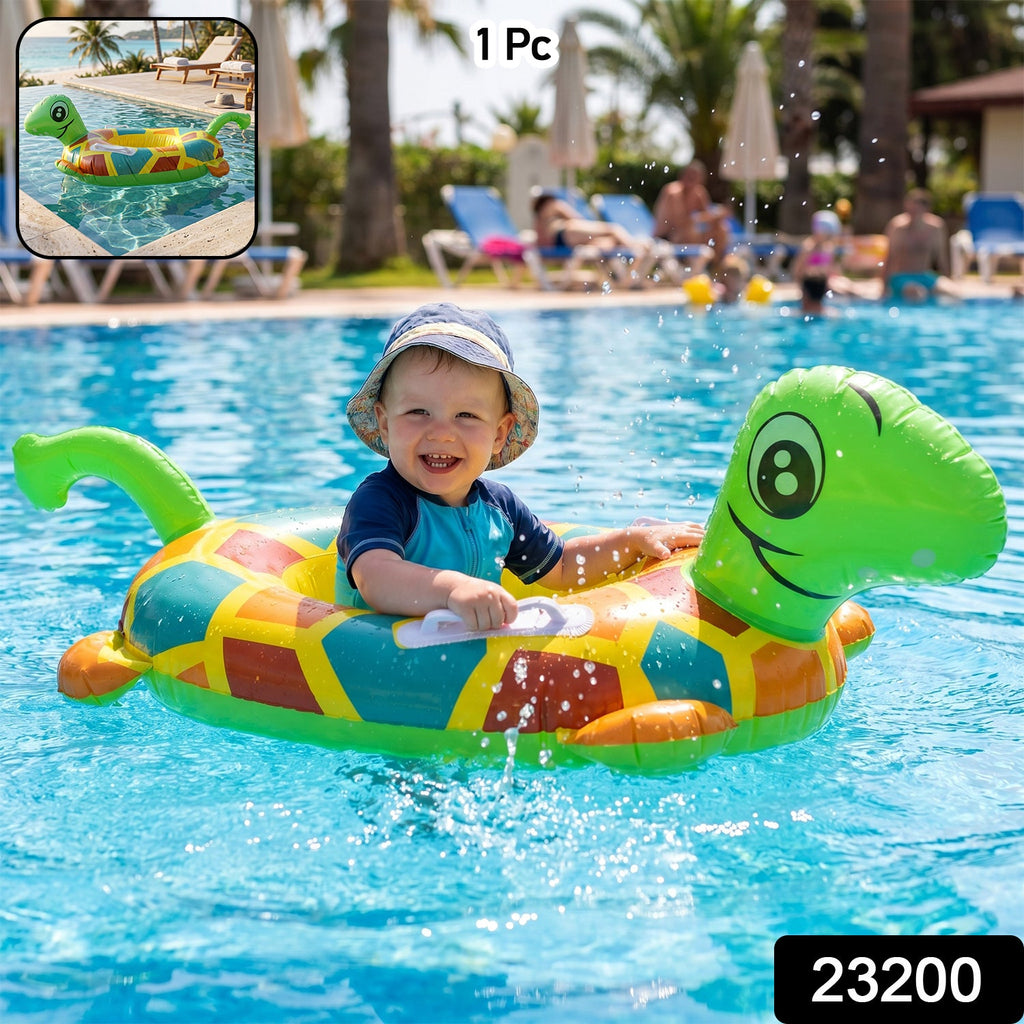 ALVENZA Kids Inflatable Turtle Swim Ring – Safe & Durable Pool Float