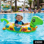 ALVENZA Kids Inflatable Turtle Swim Ring – Safe & Durable Pool Float