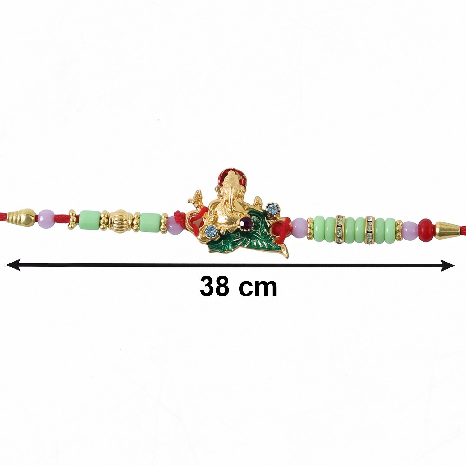 ALVENZA Ganesha Rakhi – Elegant Traditional Sister Gift for Raksha Bandhan
