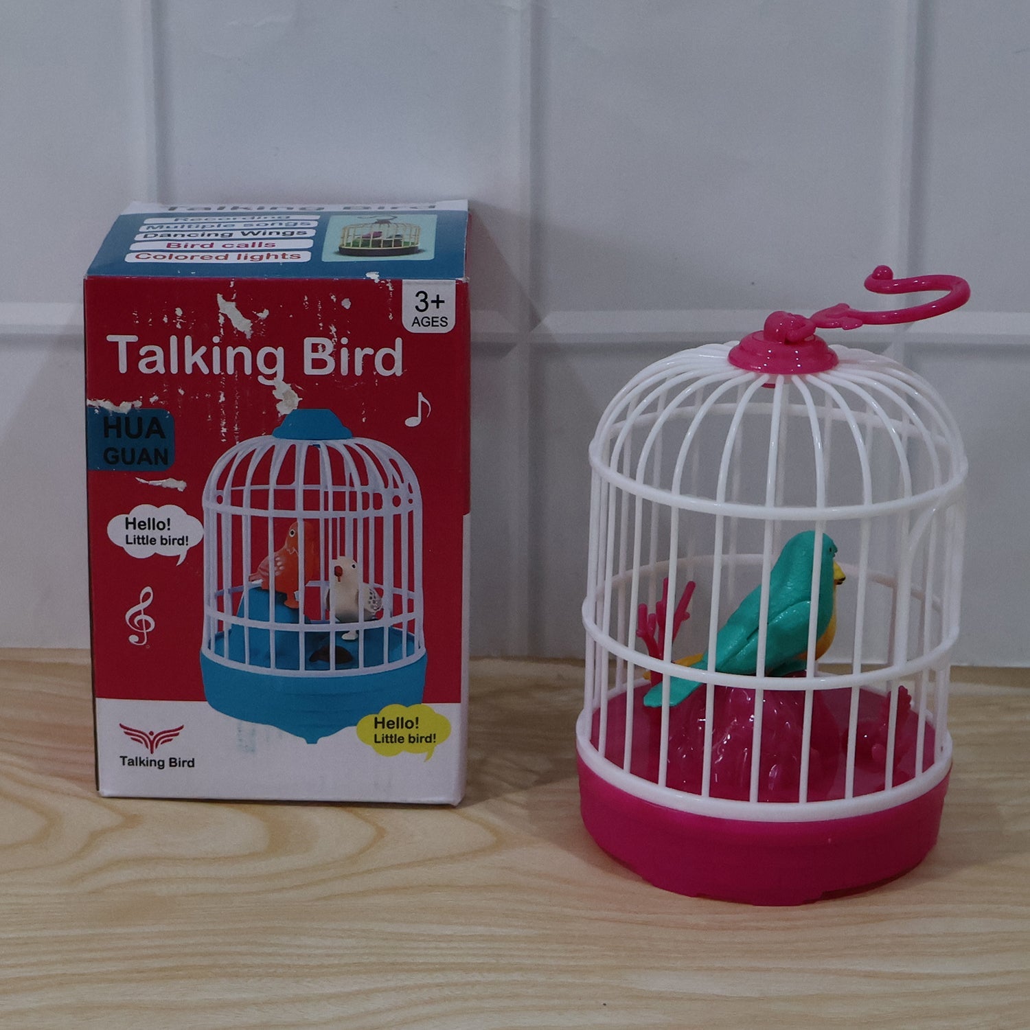 ALVENZA Kids Talking Bird Cage Toy – Interactive Sound & Repeats Fun
