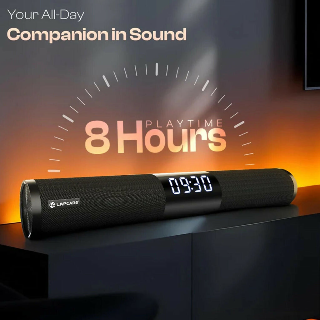 ALVENZA Wireless Bluetooth Speaker – Digital Clock & Portable Design