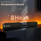 ALVENZA Wireless Bluetooth Speaker – Digital Clock & Portable Design