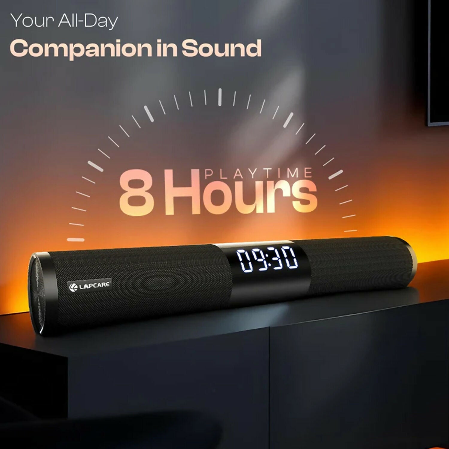 ALVENZA Wireless Bluetooth Speaker – Digital Clock & Portable Design