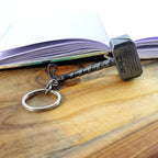 ALVENZA Metal Hammer Shape Keychain – Durable Alloy Miniature