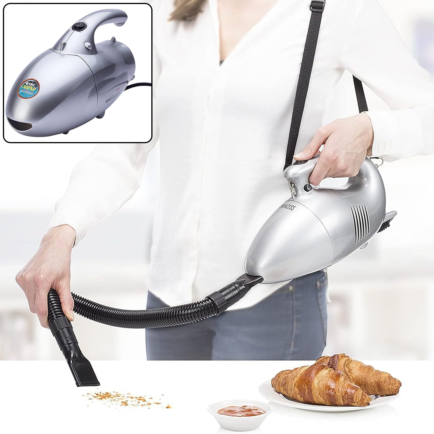 ALVENZA Handheld Mini Vacuum Cleaner – Powerful 800W Suction
