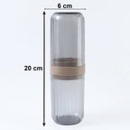 Travel Toothbrush Holder Compact & Leakproof with Foldable Glass - Detail View 6