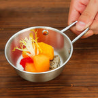 Stainless Steel Tadka Pan Ideal for Indian Cooking & Tempering - Back View