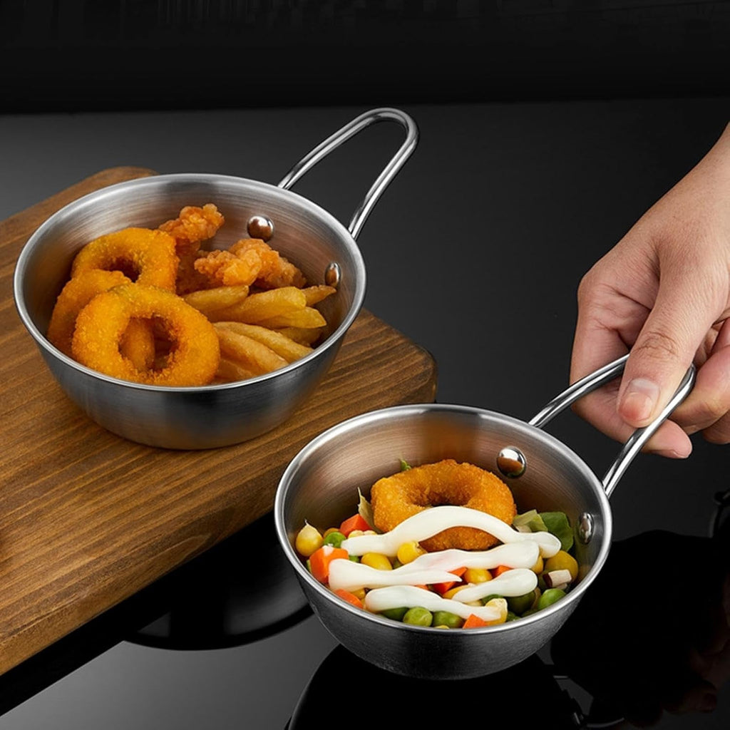 Stainless Steel Tadka Pan Ideal for Indian Cooking & Tempering - Detail View 7