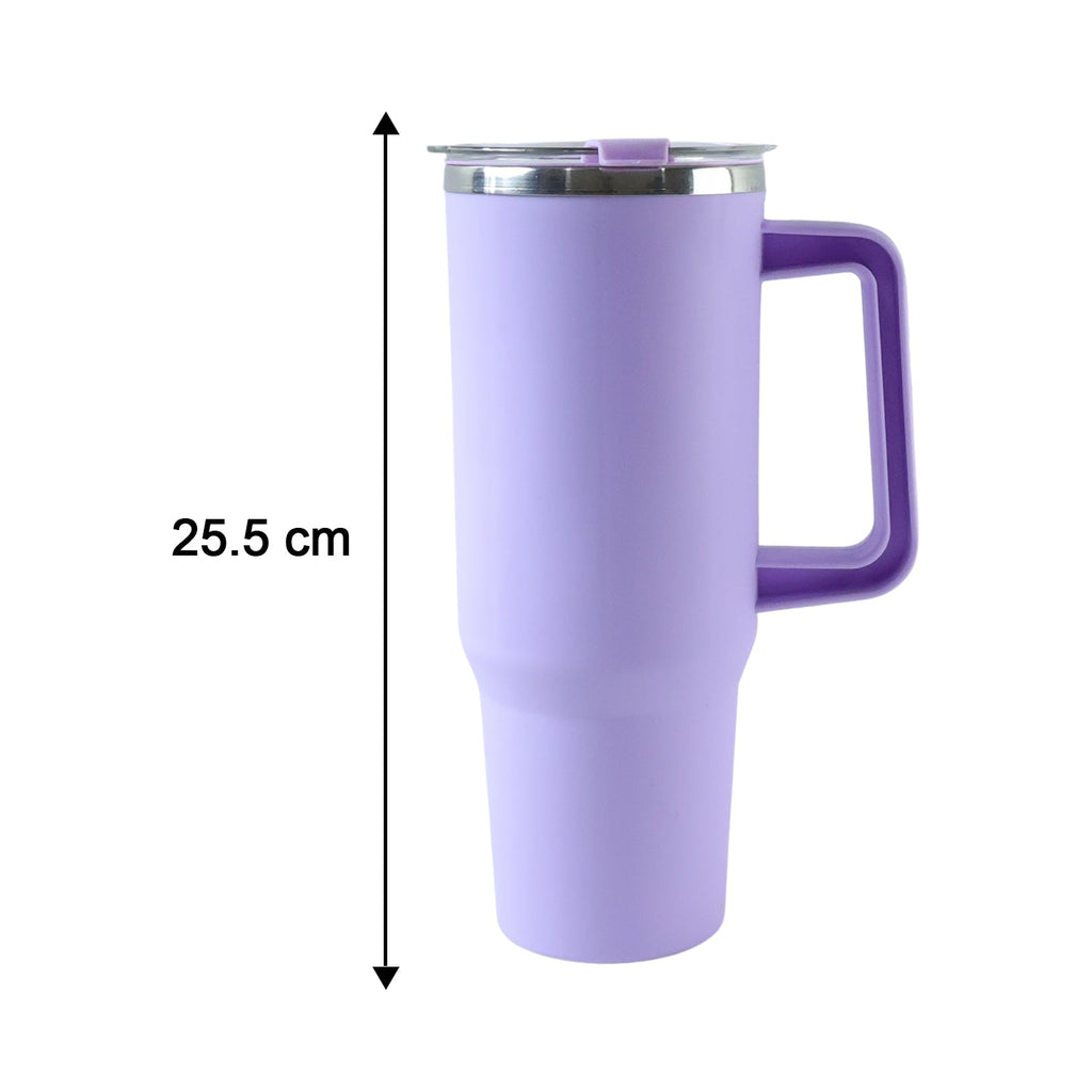 ALVENZA Insulated Tumbler Mug – Large 1200ML Capacity with Handle & Straw