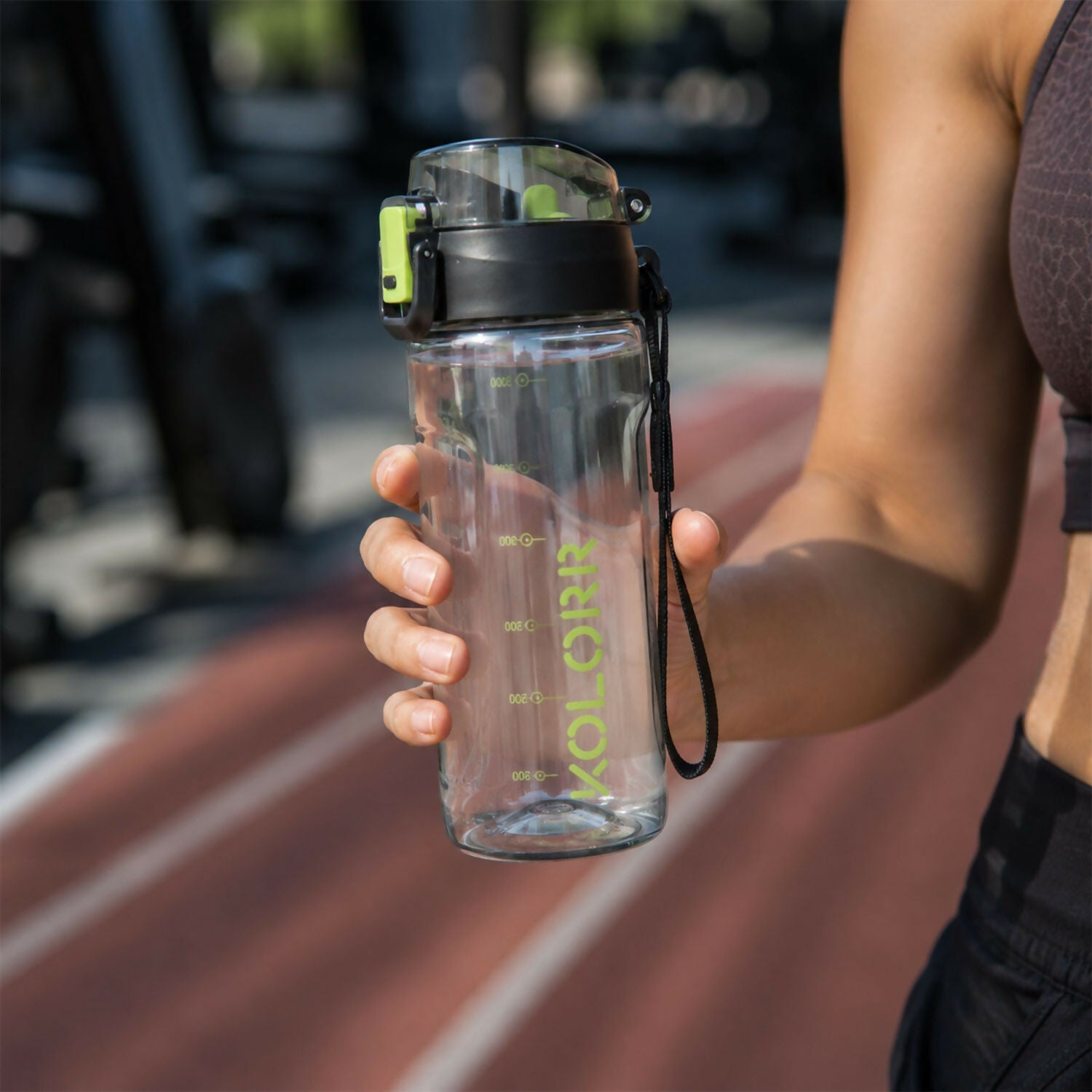 ALVENZA KOLORR Leakproof Sports Sipper Water Bottle with Straw & Lock Lid (630ML)