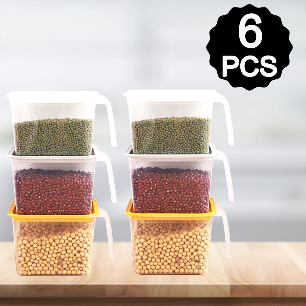 ALVENZA Airtight Kitchen Storage Containers – 1000ml Set of 6 | Velvet Wheels