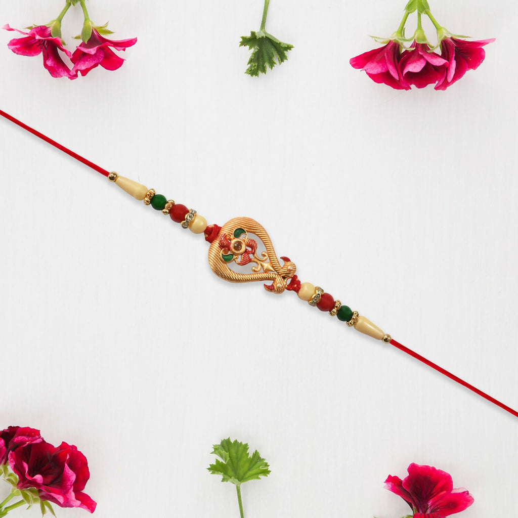 ALVENZA Designer Rakhi for Brother – Elegant Handcrafted Protection