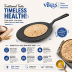 ALVENZA Cast Iron Roti Tawa – Even Heat & Durable for Perfect Rotis