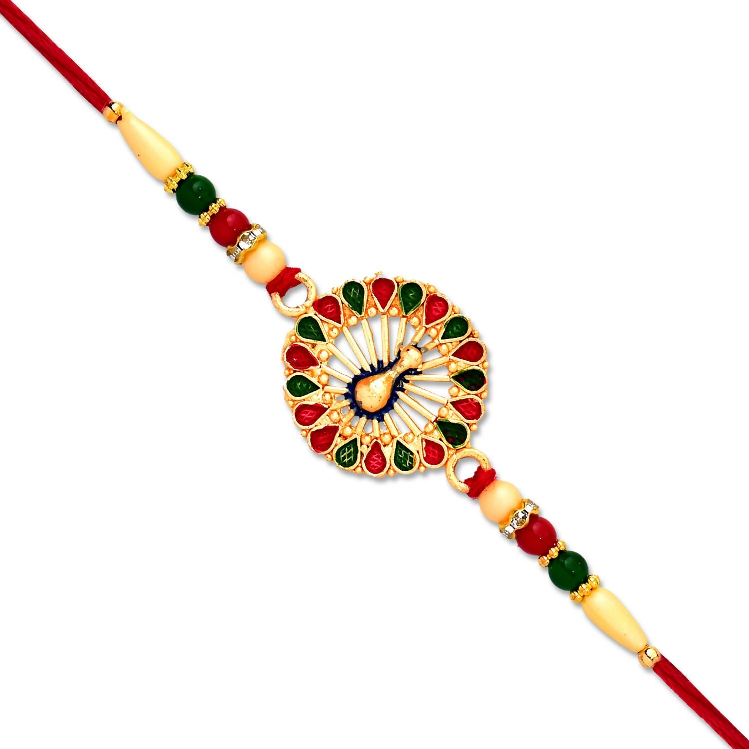 ALVENZA Vinayak Vrat Rakhi – Designer Ganesha Thread for Brothers