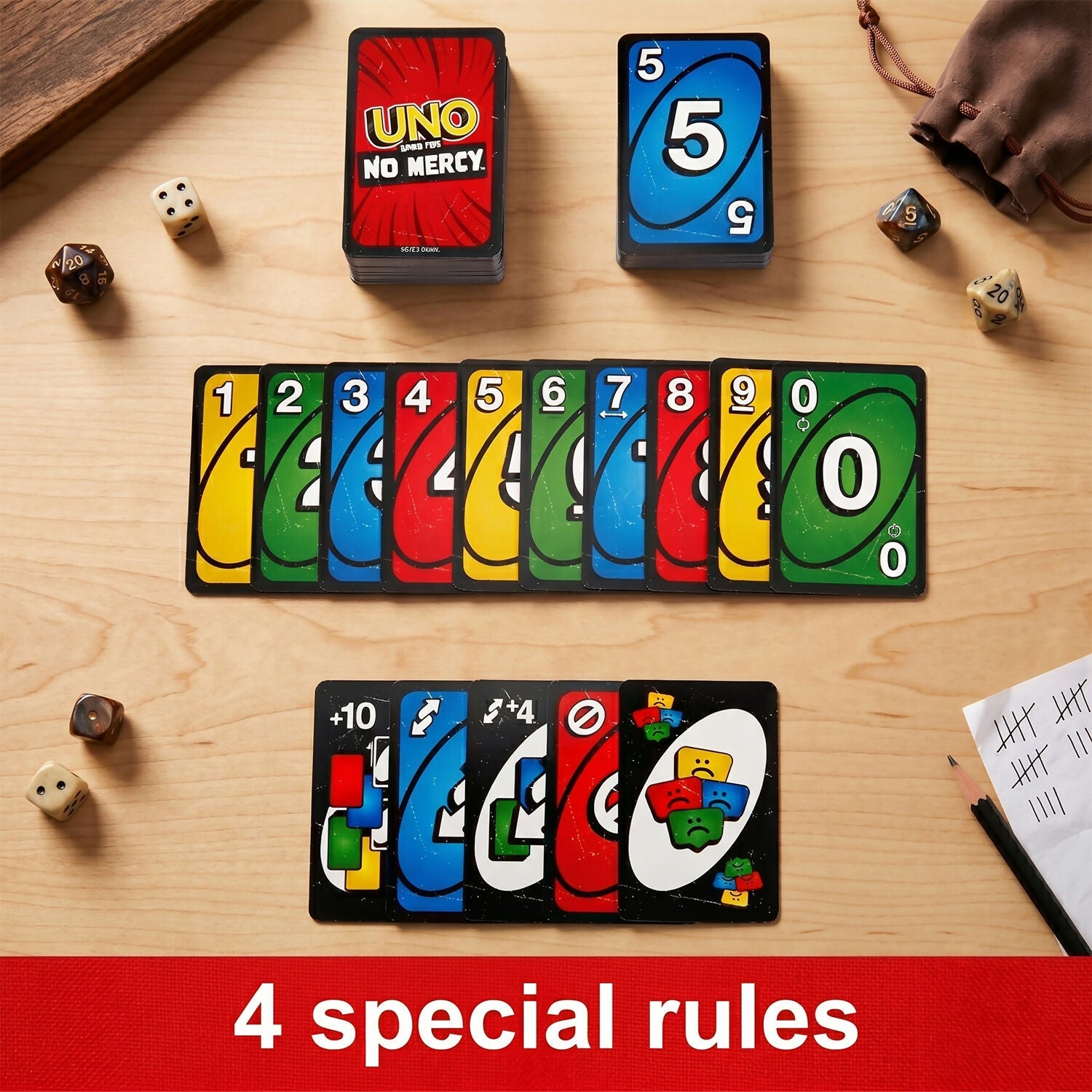 ALVENZA UNO Show ’Em No Mercy Card Game – Extreme Rules & Thrilling Play