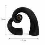ALVENZA Modern Abstract Spiral Sculpture – Elegant Tabletop Decor for Home & Office