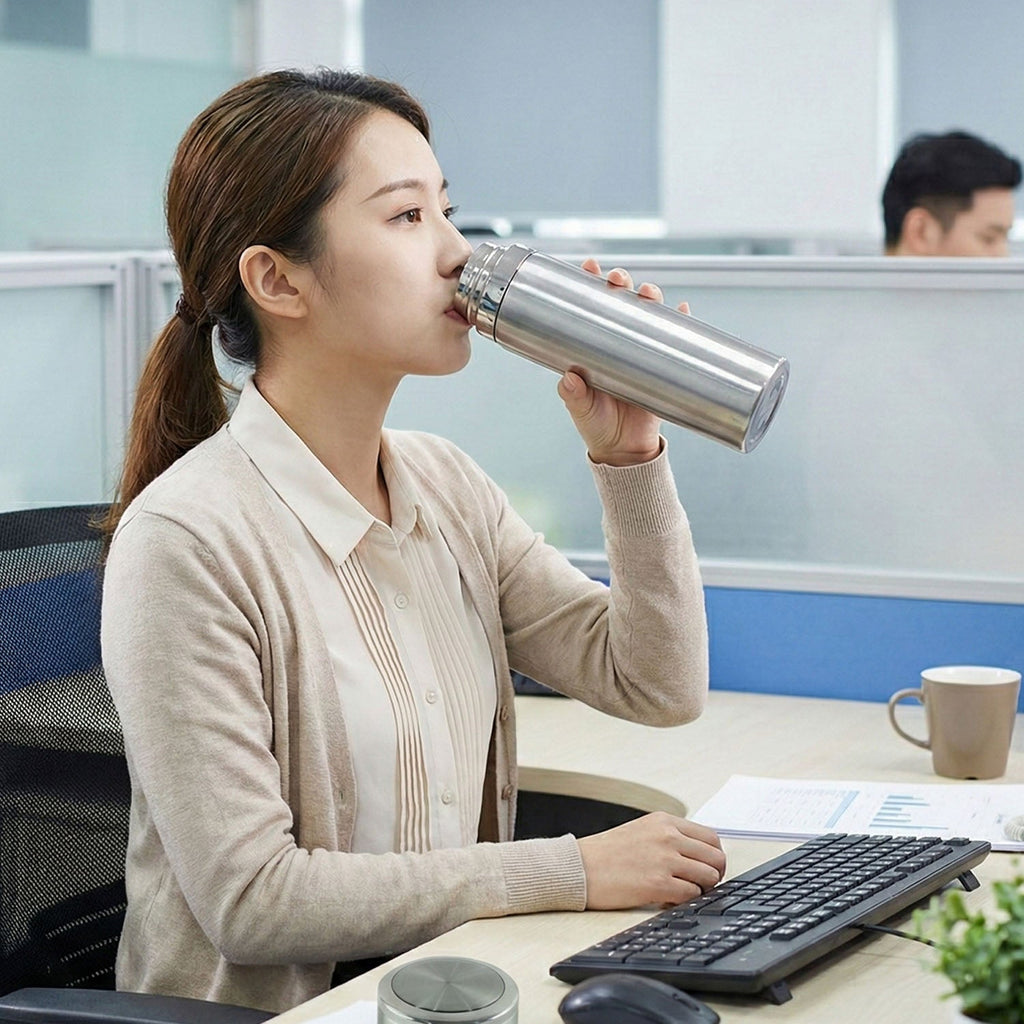ALVENZA Vacuum Insulated Flask Bottle – Keeps Drinks Hot or Cold for Longer