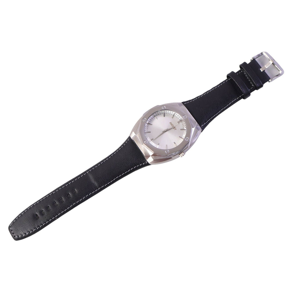 Men's Octagonal Silver Dial Watch – Elegant & Modern Design