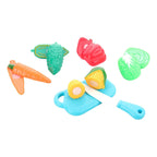 ALVENZA Vegetable Cutting Play Set – Mini Kids Cooking Toy with Velcro Knife